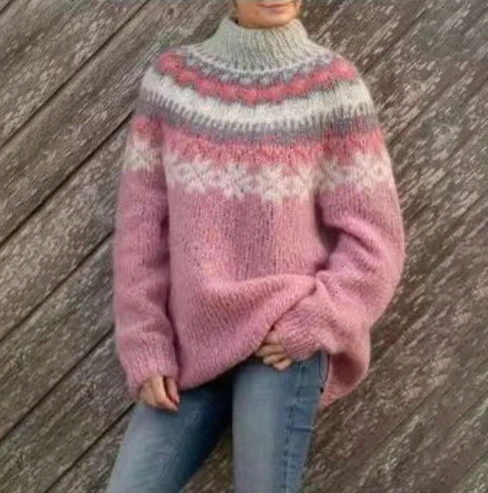 Warm Nordic Style Knit Sweater