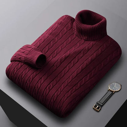 Men's Comfortable Stretch Turtleneck Sweater