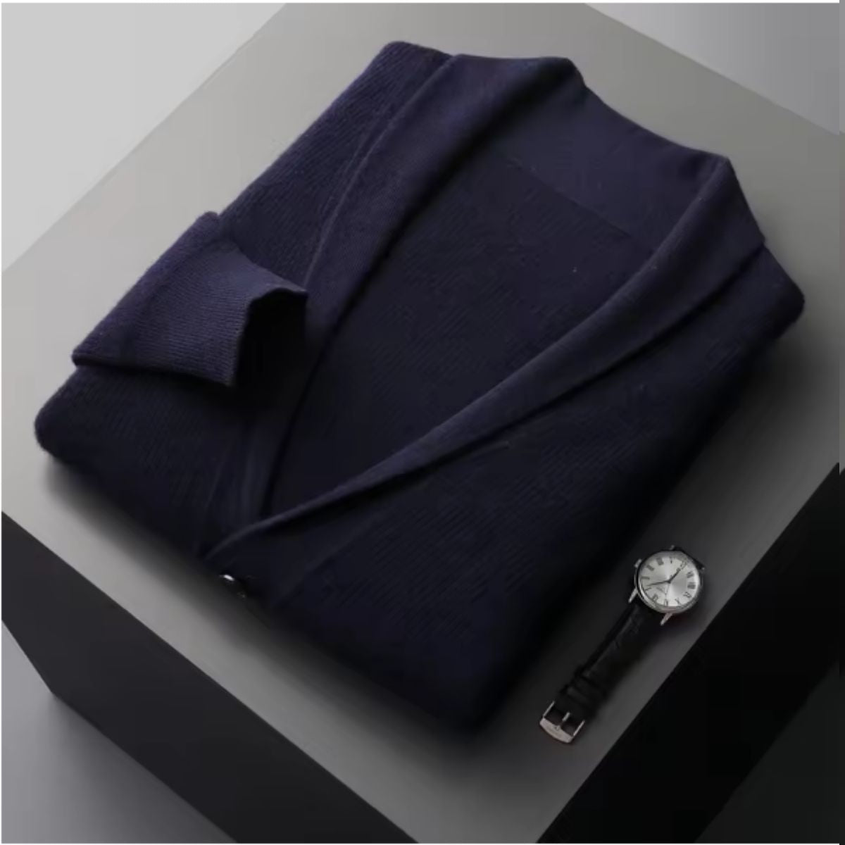 Comfortable Men's Knit Button Cardigan with Pockets
