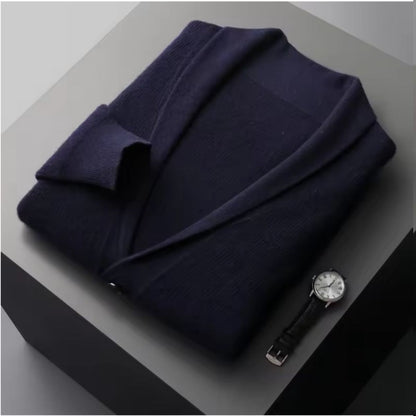 Comfortable Men's Knit Button Cardigan with Pockets