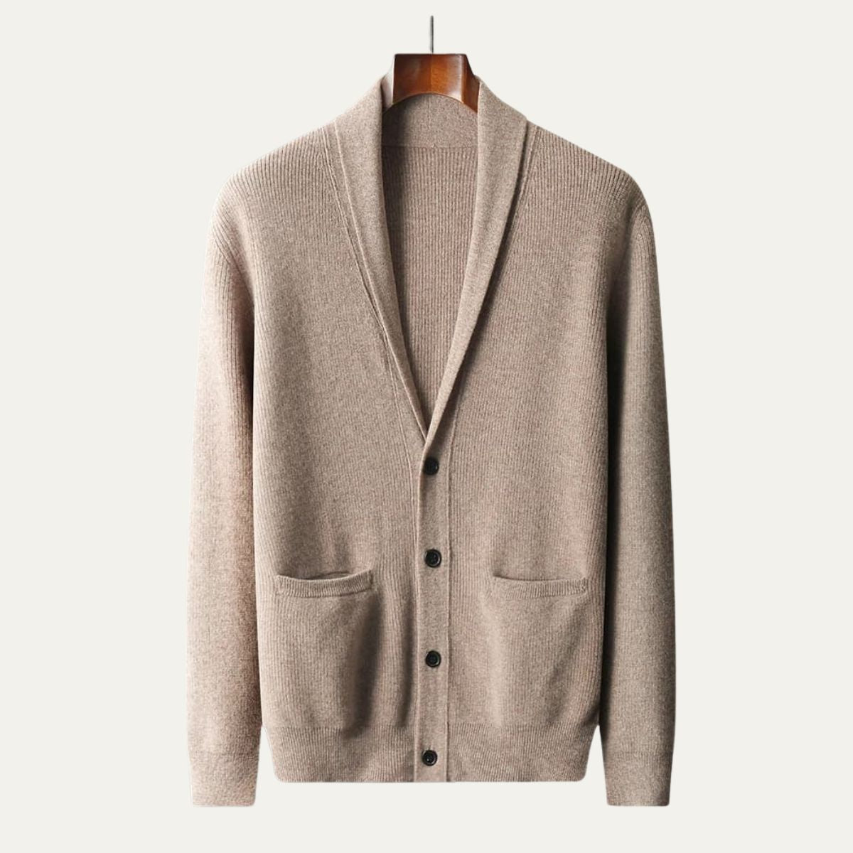 Comfortable Men's Knit Button Cardigan with Pockets