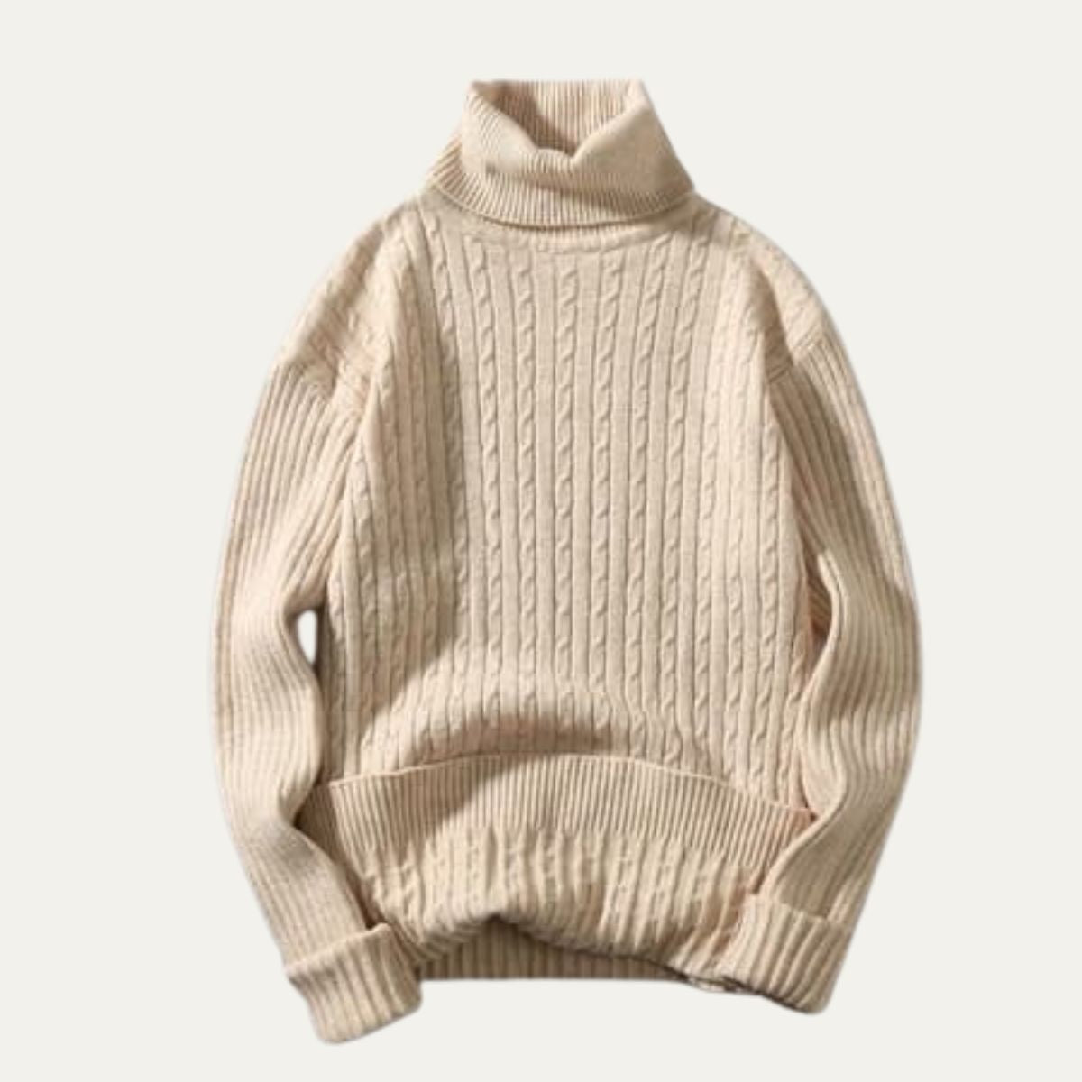 Men's Comfortable Stretch Turtleneck Sweater - OutfitLondon