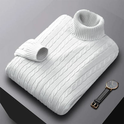 Men's Comfortable Stretch Turtleneck Sweater