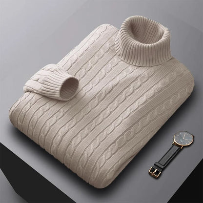 Men's Comfortable Stretch Turtleneck Sweater