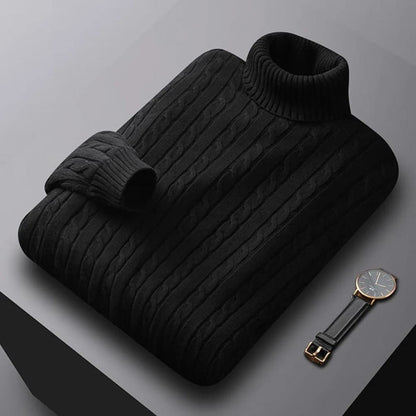 Men's Comfortable Stretch Turtleneck Sweater