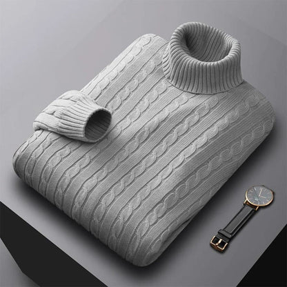 Men's Comfortable Stretch Turtleneck Sweater