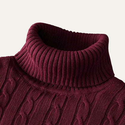 Men's Comfortable Stretch Turtleneck Sweater