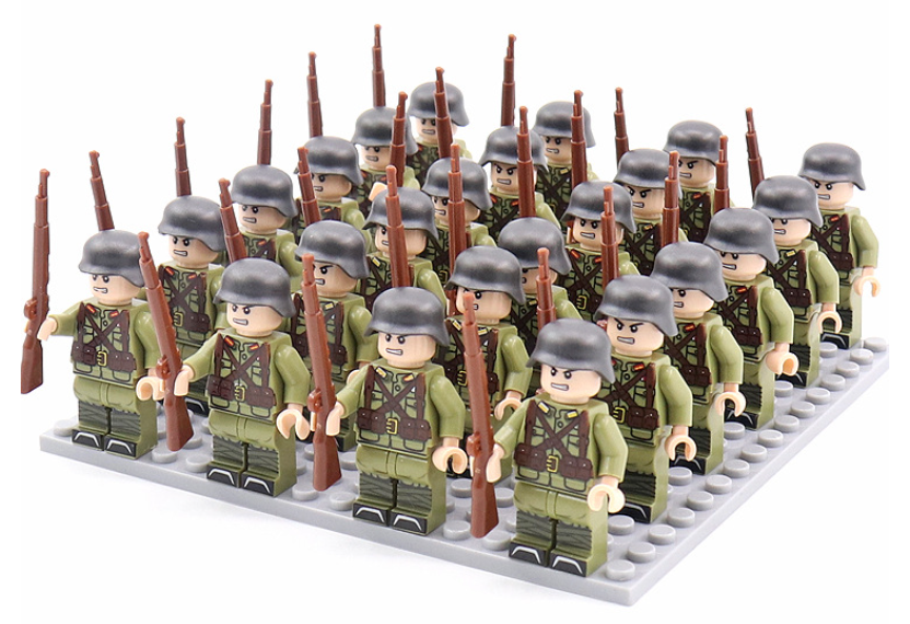 Historic War Military Building Brick Set Figures