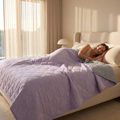 Cooling Blanket for Hot Sleepers | Reversible Cooling Blanket with Breathable Design | Lightweight Blanket for All Seasons