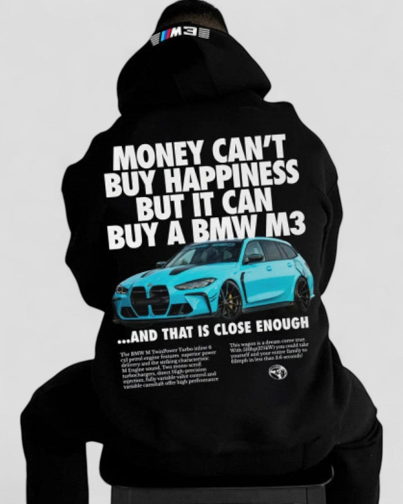 Comfortable Large Sporty Graphic Hooded Sweatshirt