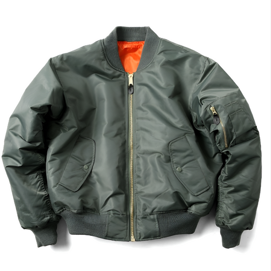 Casual Unisex Bomber Jacket for Everyday Wear - OutfitLondon
