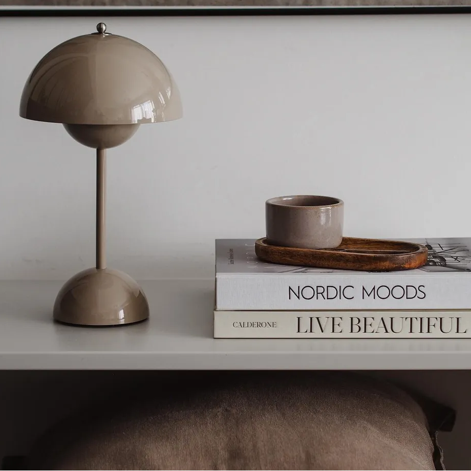 Sleek Round Wireless LED Desk Light