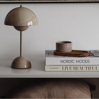 Sleek Round Wireless LED Desk Light
