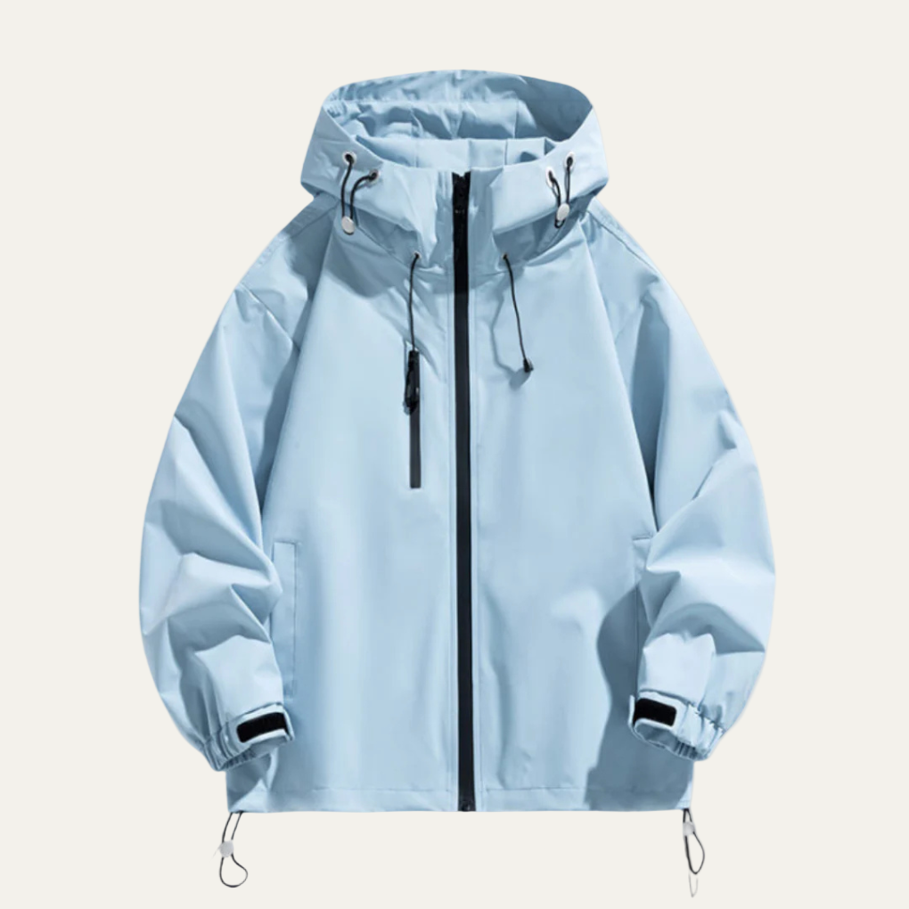 Men's Slim Water Resistant Hooded Jacket