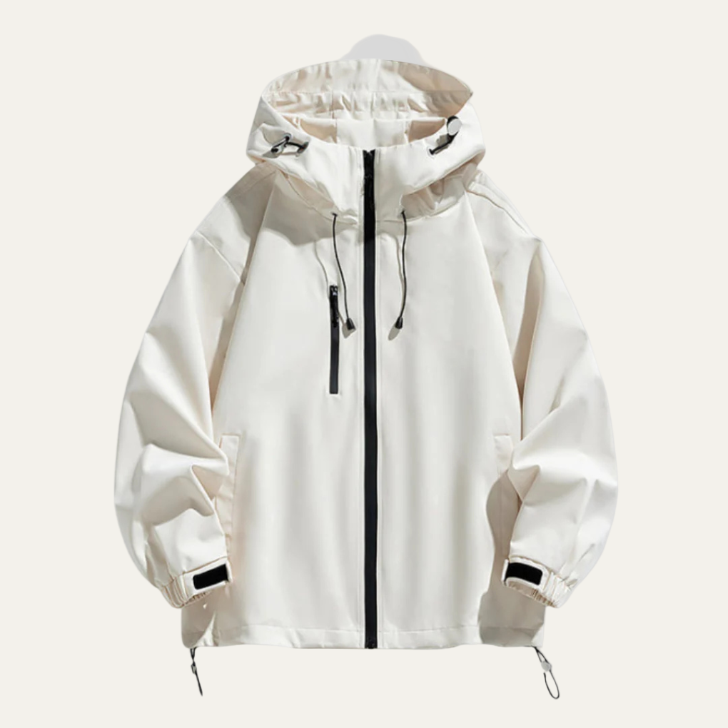Men's Slim Water Resistant Hooded Jacket