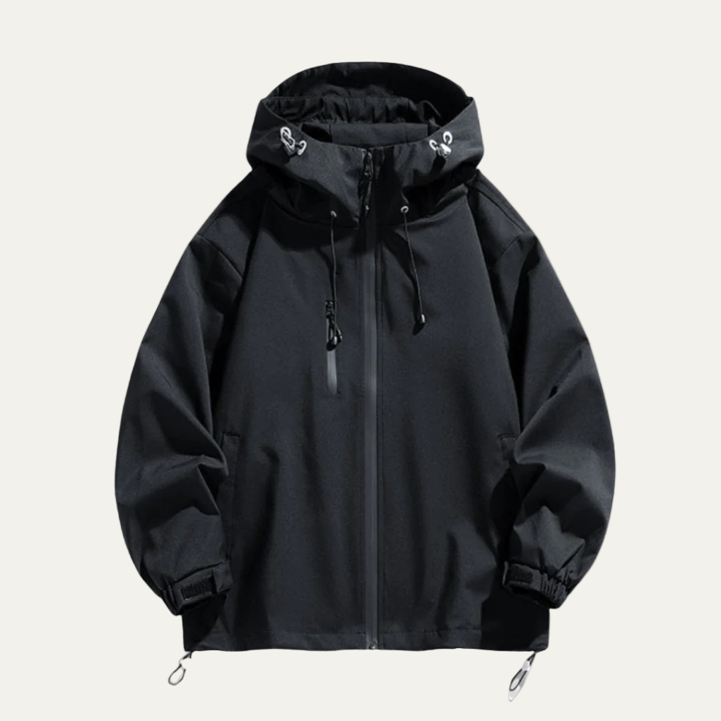 Men's Slim Water Resistant Hooded Jacket
