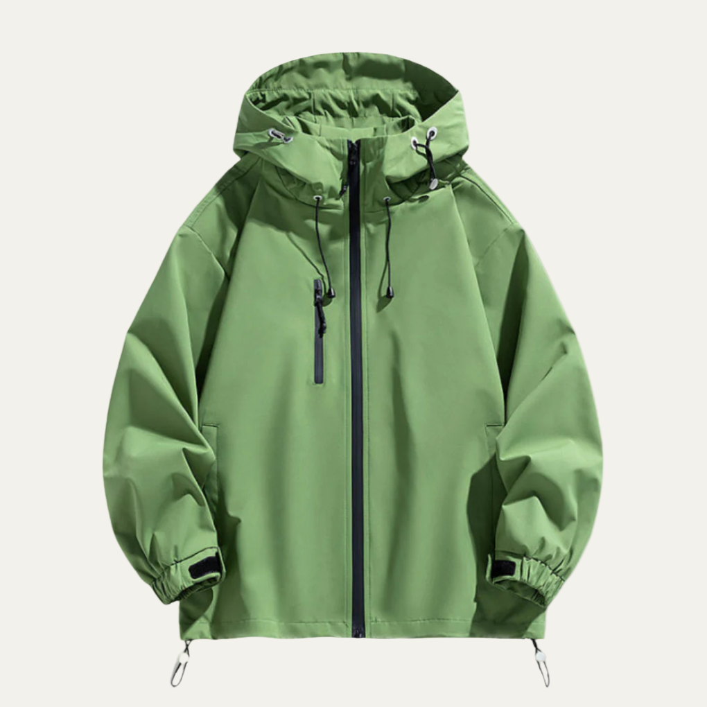 Men's Slim Water Resistant Hooded Jacket