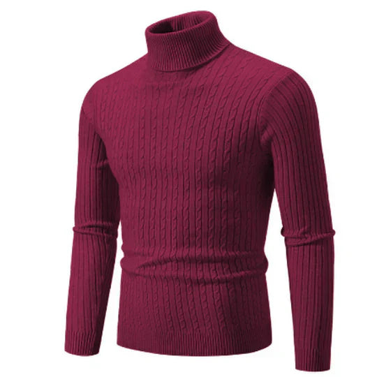 Warm Mens Turtleneck Winter Sweater