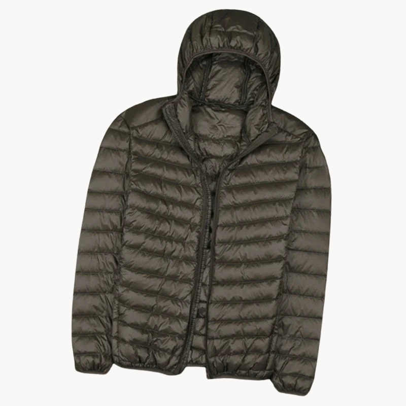 Men's Lightweight Hooded Jacket: Slim and Water Resistant - OutfitLondon