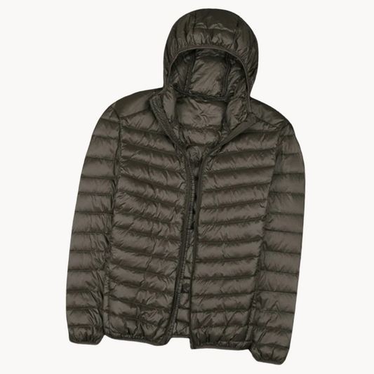 Men's Lightweight Hooded Jacket: Slim and Water Resistant - OutfitLondon