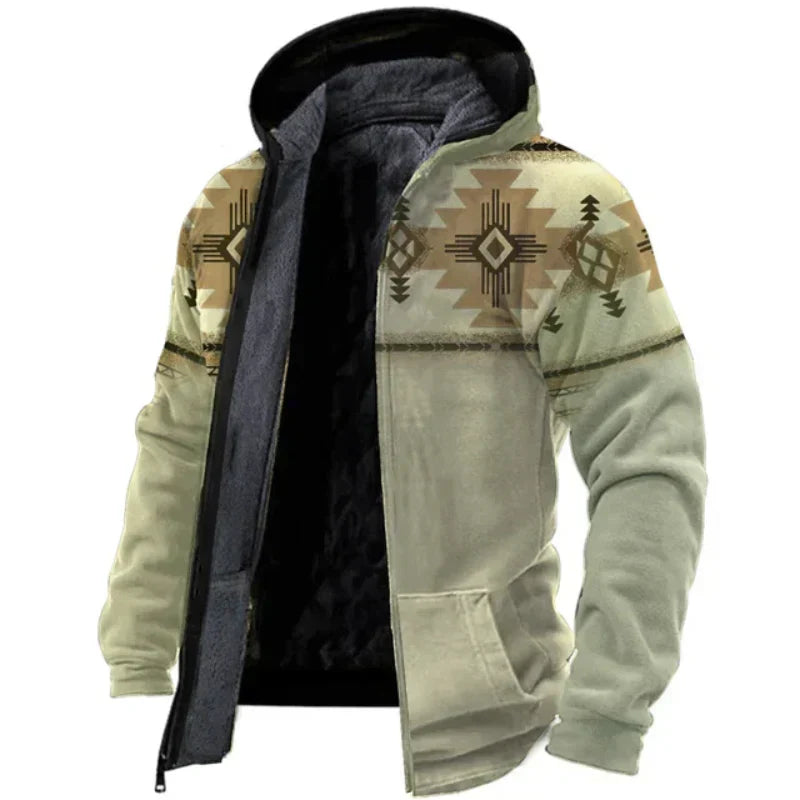 Men's Classic Fleece Coat - Cozy Retro Style