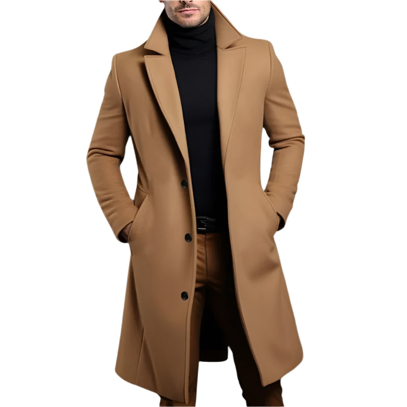 Classic Fit Men's Knee Length Coat