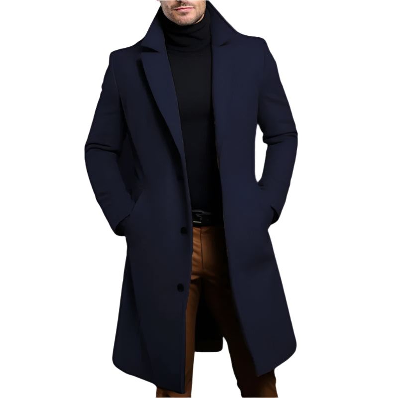 Classic Fit Men's Knee Length Coat