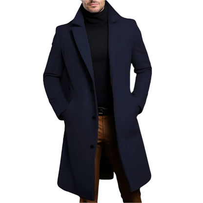 Classic Fit Men's Knee Length Coat