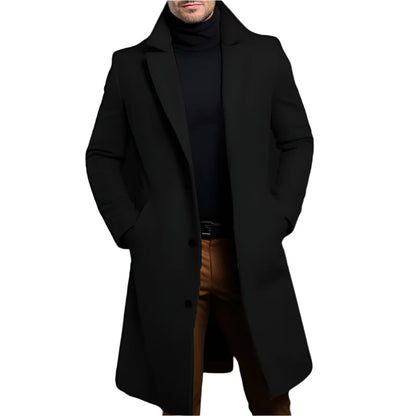 Classic Fit Men's Knee Length Coat