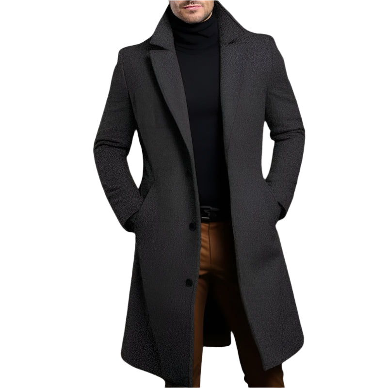Classic Fit Men's Knee Length Coat