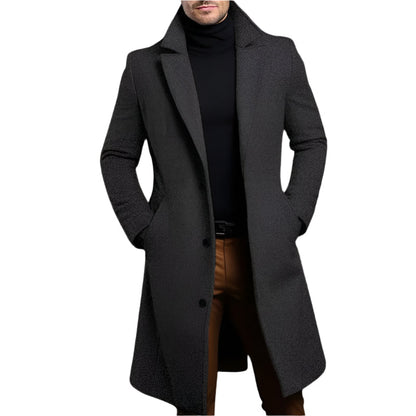 Classic Fit Men's Knee Length Coat