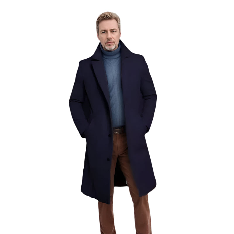 Classic Fit Men's Knee Length Coat