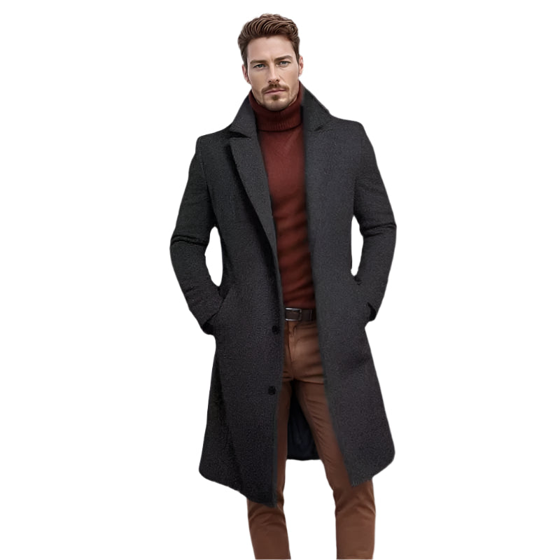 Classic Fit Men's Knee Length Coat