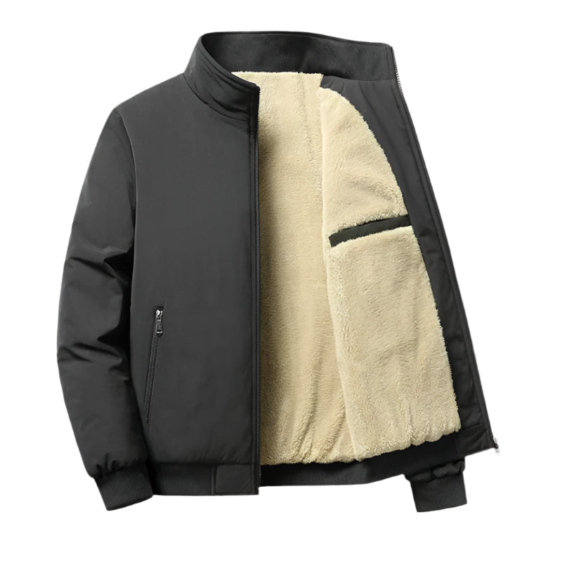 Waterproof Men's Fleece Windbreaker Jacket
