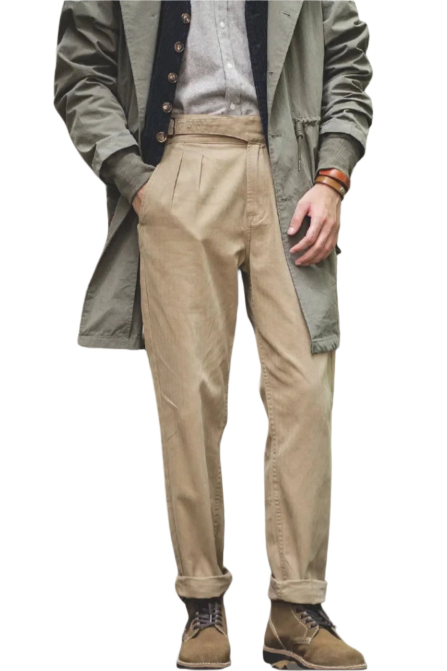 Classic Cotton Mens Casual Trousers