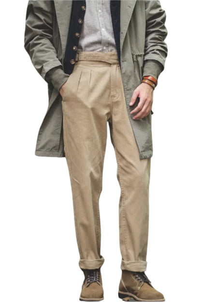 Classic Cotton Mens Casual Trousers