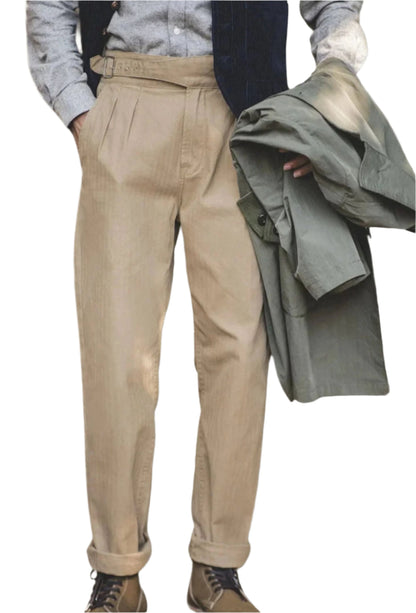 Classic Cotton Mens Casual Trousers