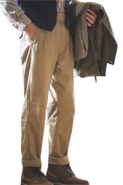 Classic Cotton Mens Casual Trousers