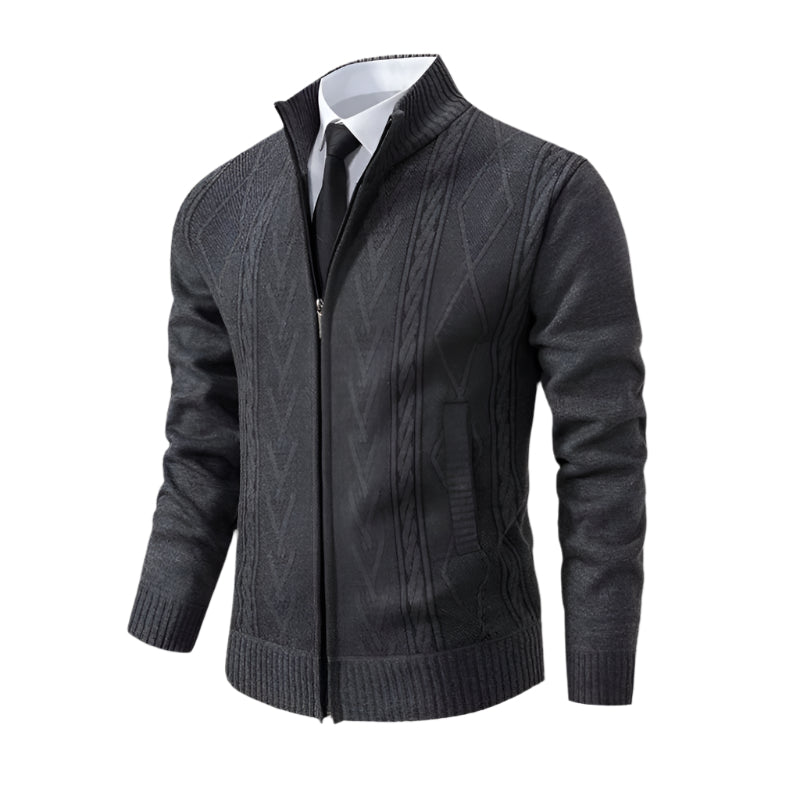 Traditional Mens Knit Cardigan Sweater