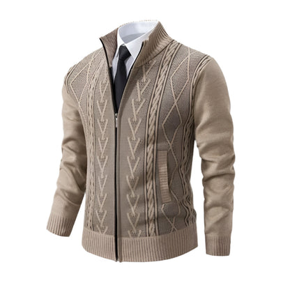 Traditional Mens Knit Cardigan Sweater