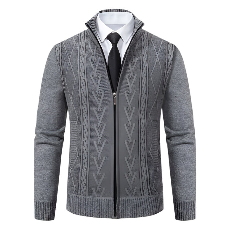 Traditional Mens Knit Cardigan Sweater