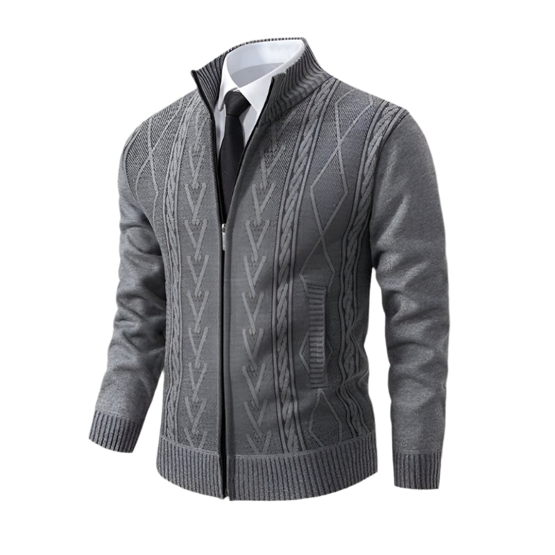 Traditional Mens Knit Cardigan Sweater