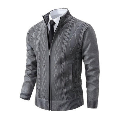 Traditional Mens Knit Cardigan Sweater
