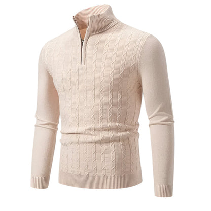 Warm Mens Half Zip Fleece Jumper