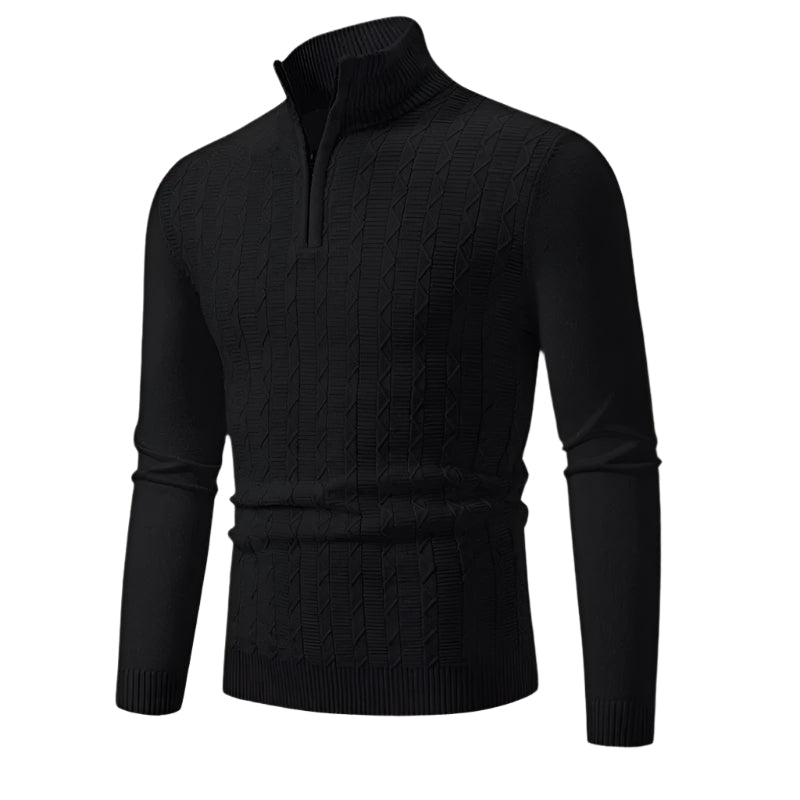 Warm Mens Half Zip Fleece Jumper