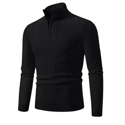 Warm Mens Half Zip Fleece Jumper