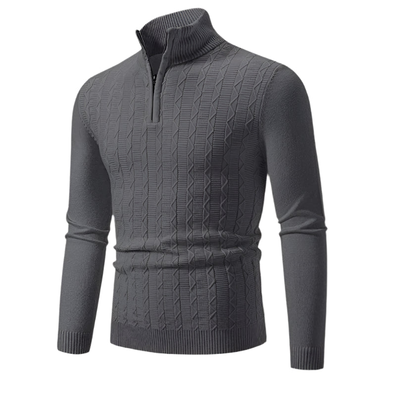 Warm Mens Half Zip Fleece Jumper
