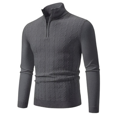 Warm Mens Half Zip Fleece Jumper