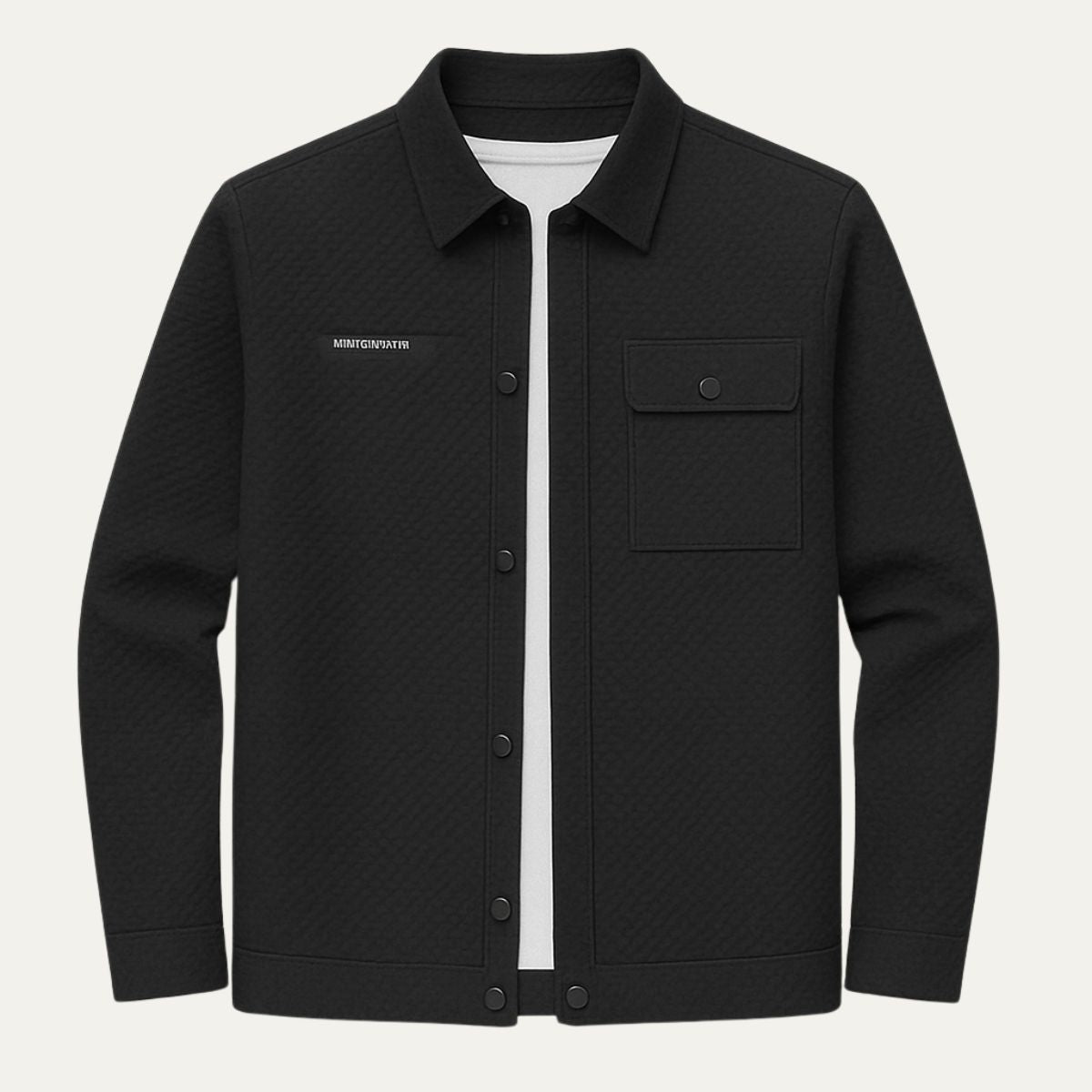 Timeless Mens Button Down Shirt Jacket - OutfitLondon