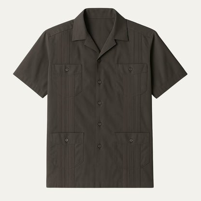 Relaxed Fit Linen Casual Shirt for Men